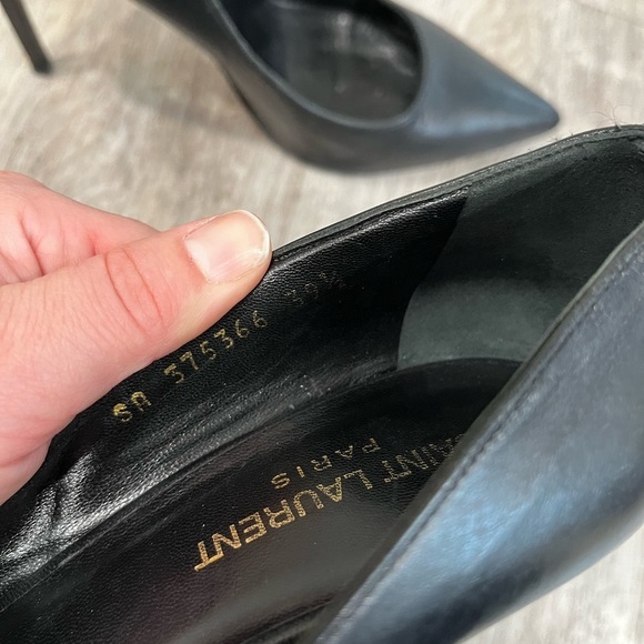 Saint Laurent Black Pump Size 8.5 - Picture 13 of 16